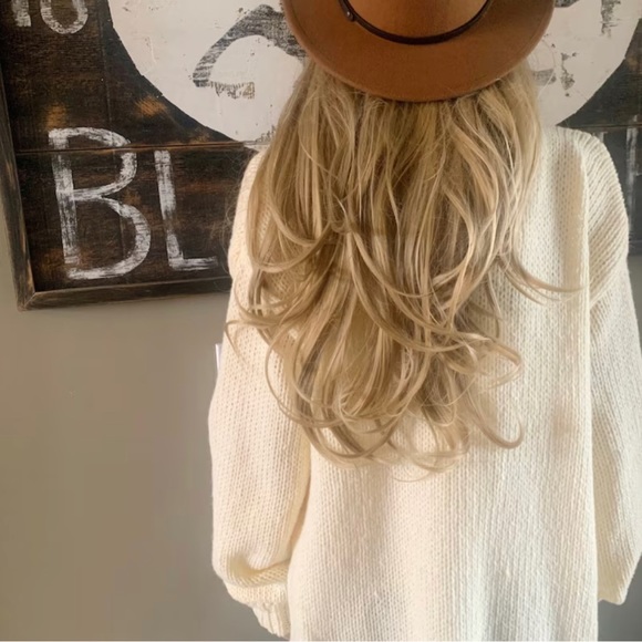 New Heart Embroidered Cardigan Sweater ~ Sweetest Oversized Knit Valentine's Day - Picture 6 of 9